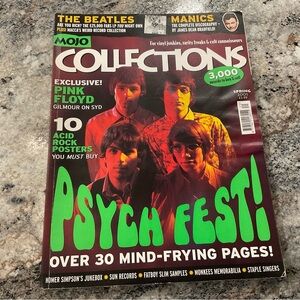 Mojo Collections Magazine 2001 Psychedelic Fest Pink Floyd Beatles Monkees
